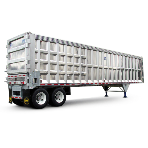 Aluminum Sheet and Post Transfer Refuse Waste Trailer