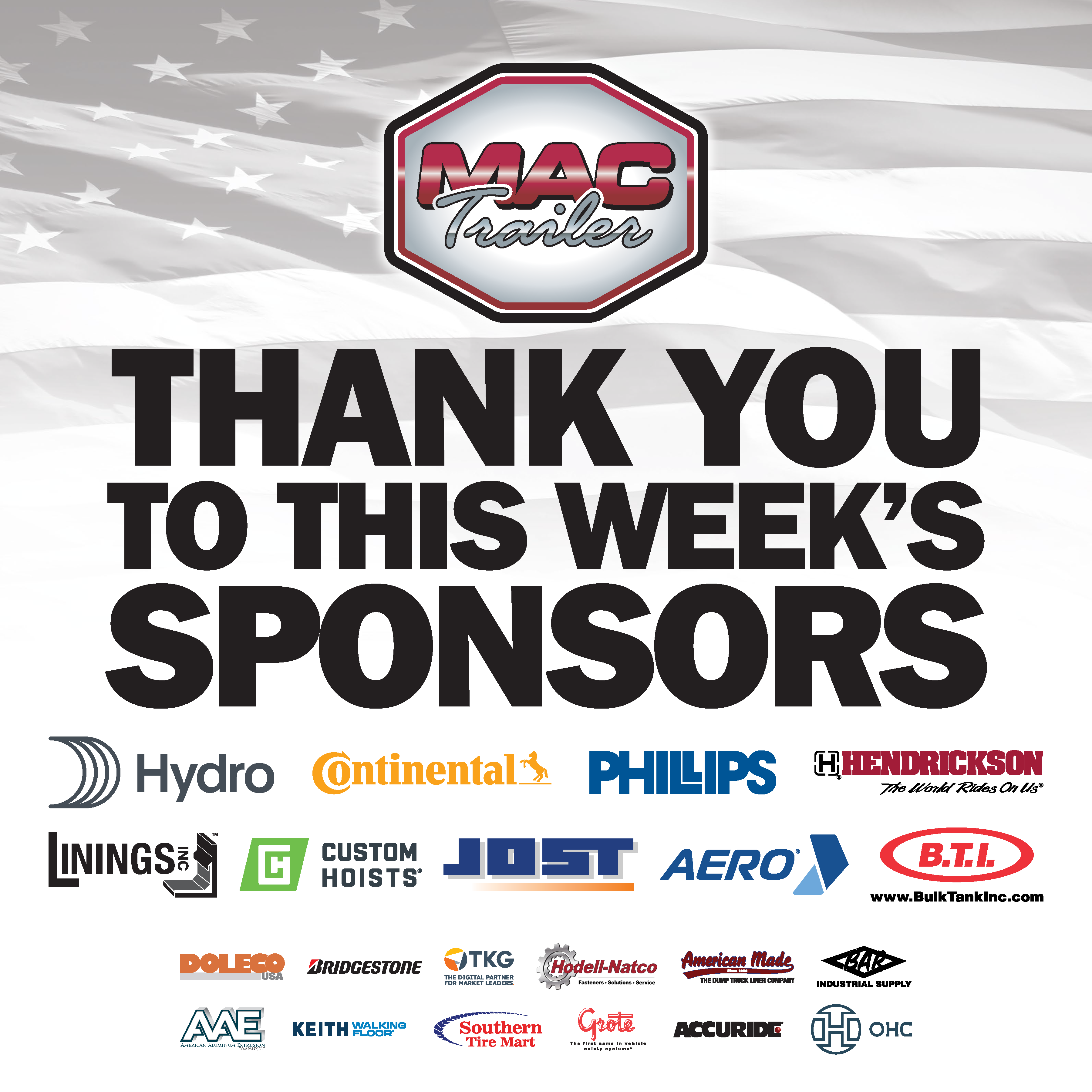 Past MAC Trailer sponsors