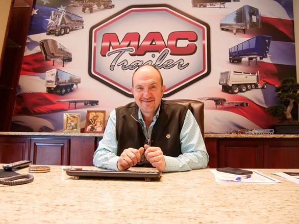 Mike A. Conny, the owner of MAC Trailer, a national manufacturer of specialized trailers, based in Aliance, Ohio.